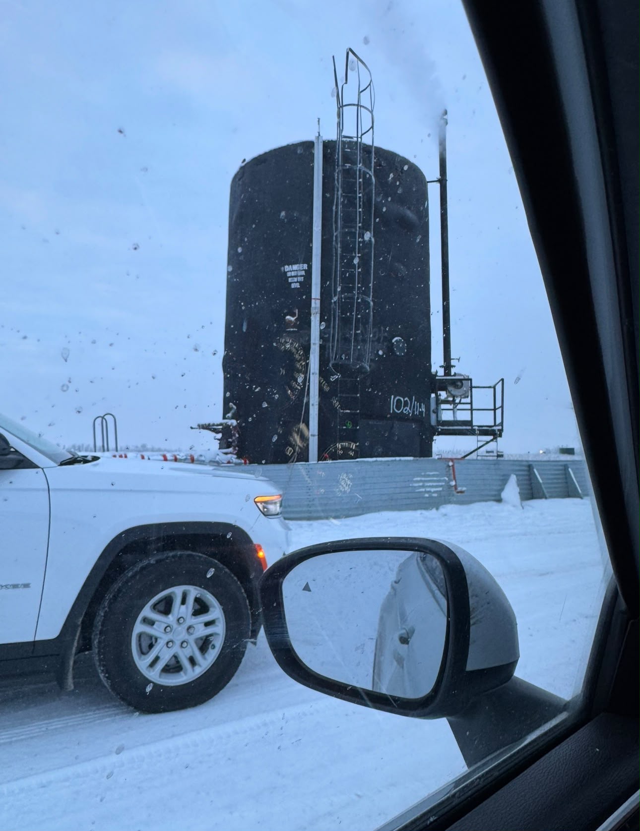 Company-supplied photograph of Well 11-04 field operations